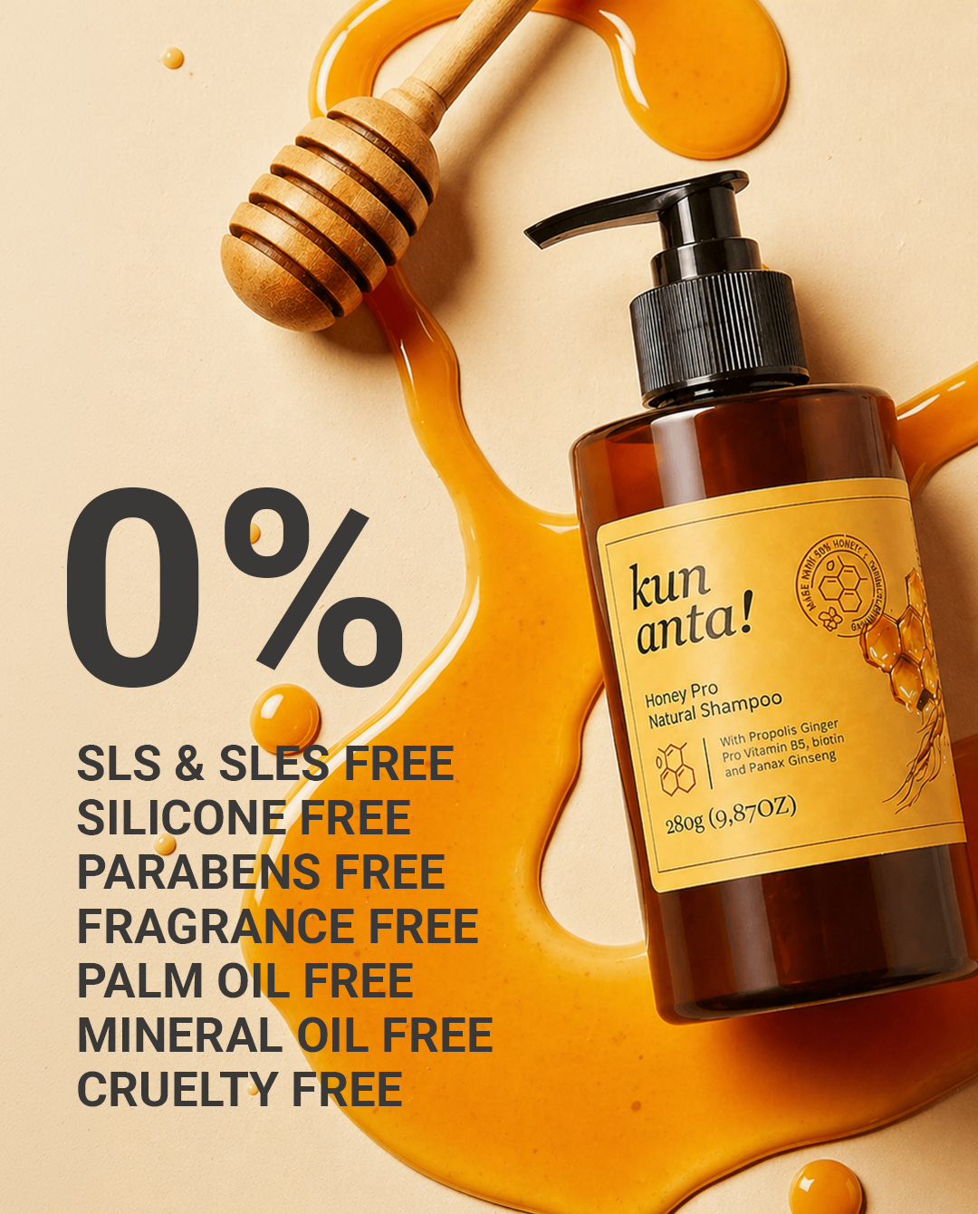 Honey Pro Natural Shampoo