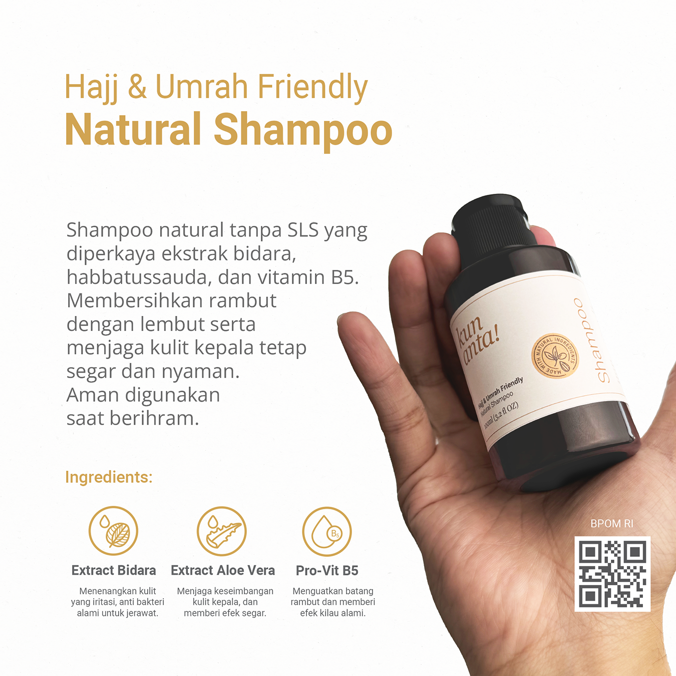 Hajj & Umrah Friendly Unscented Natural Castile Soap, Shampoo, Lotion, Balm Kun Anta! 