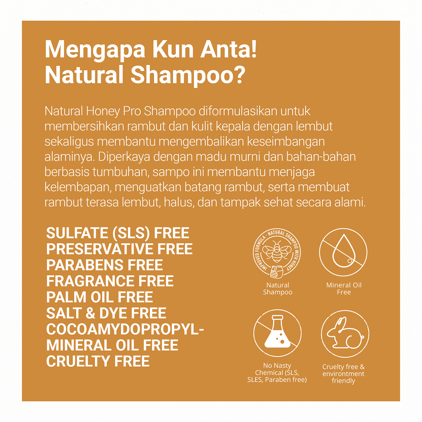 Honey Pro Natural Shampoo