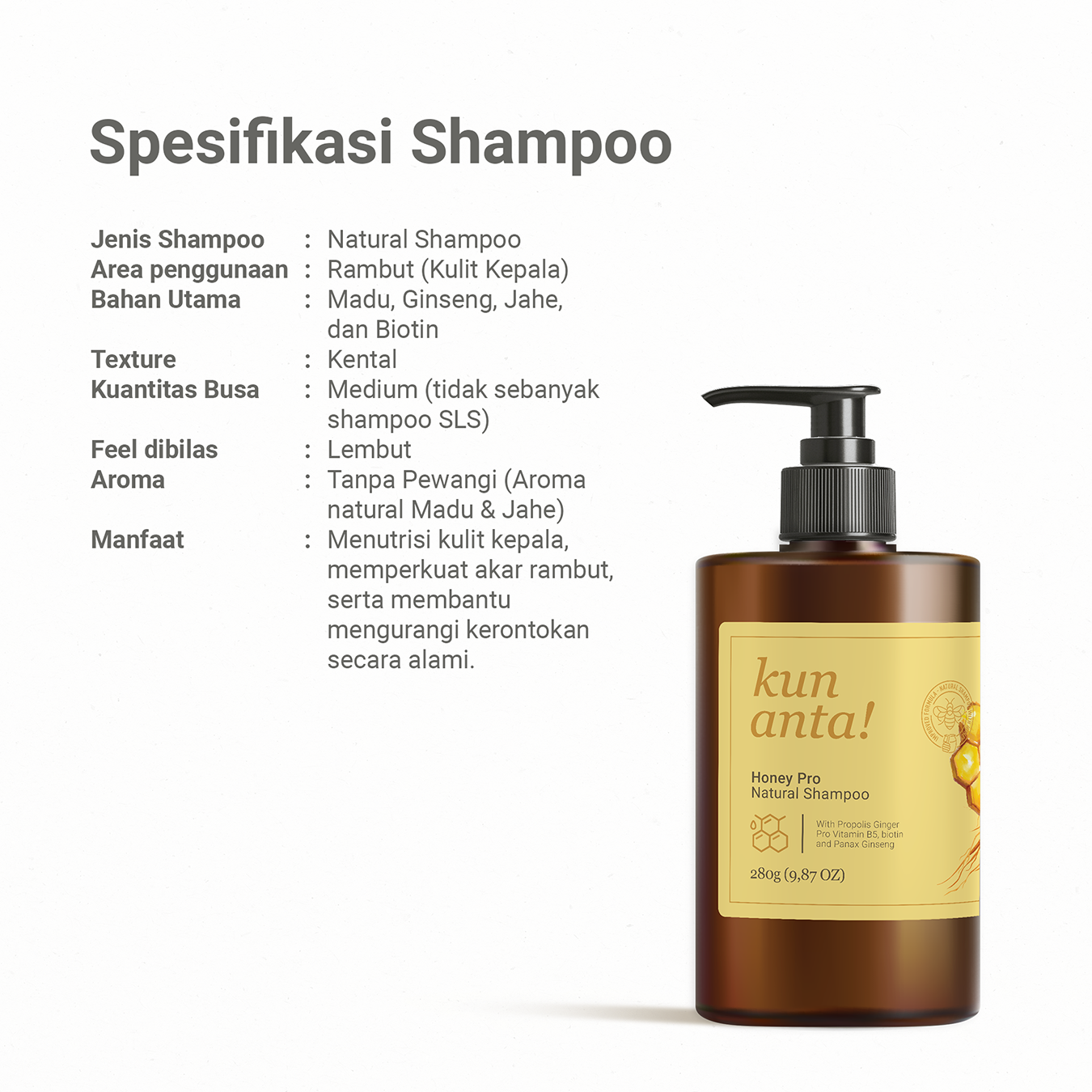 Honey Pro Natural Shampoo
