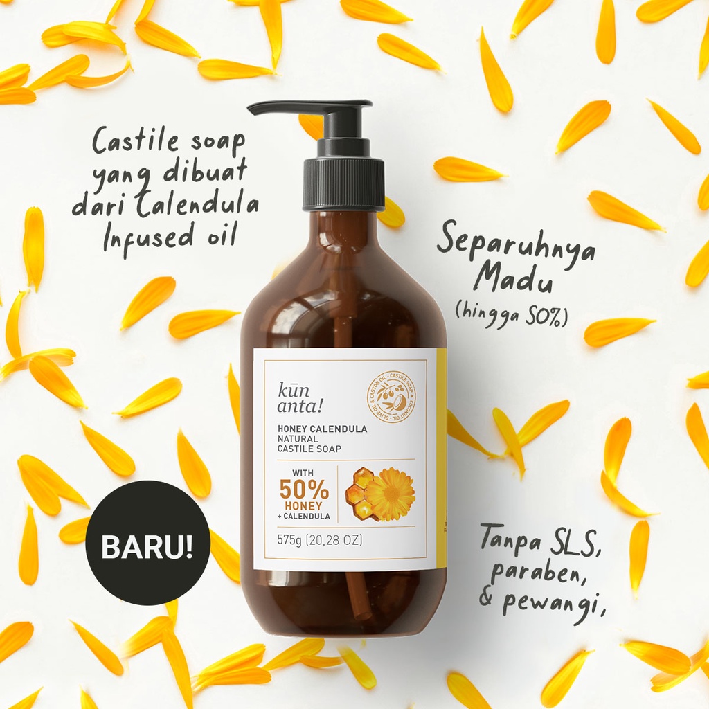Honey Calendula Natural Castile Soap Kun Anta!