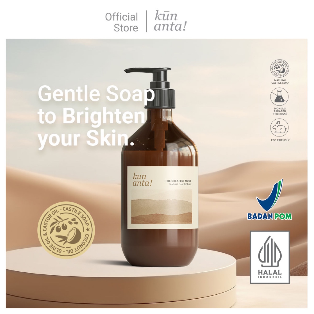 The Greatest Musk Brightening Natural Castile Soap Kun Anta!