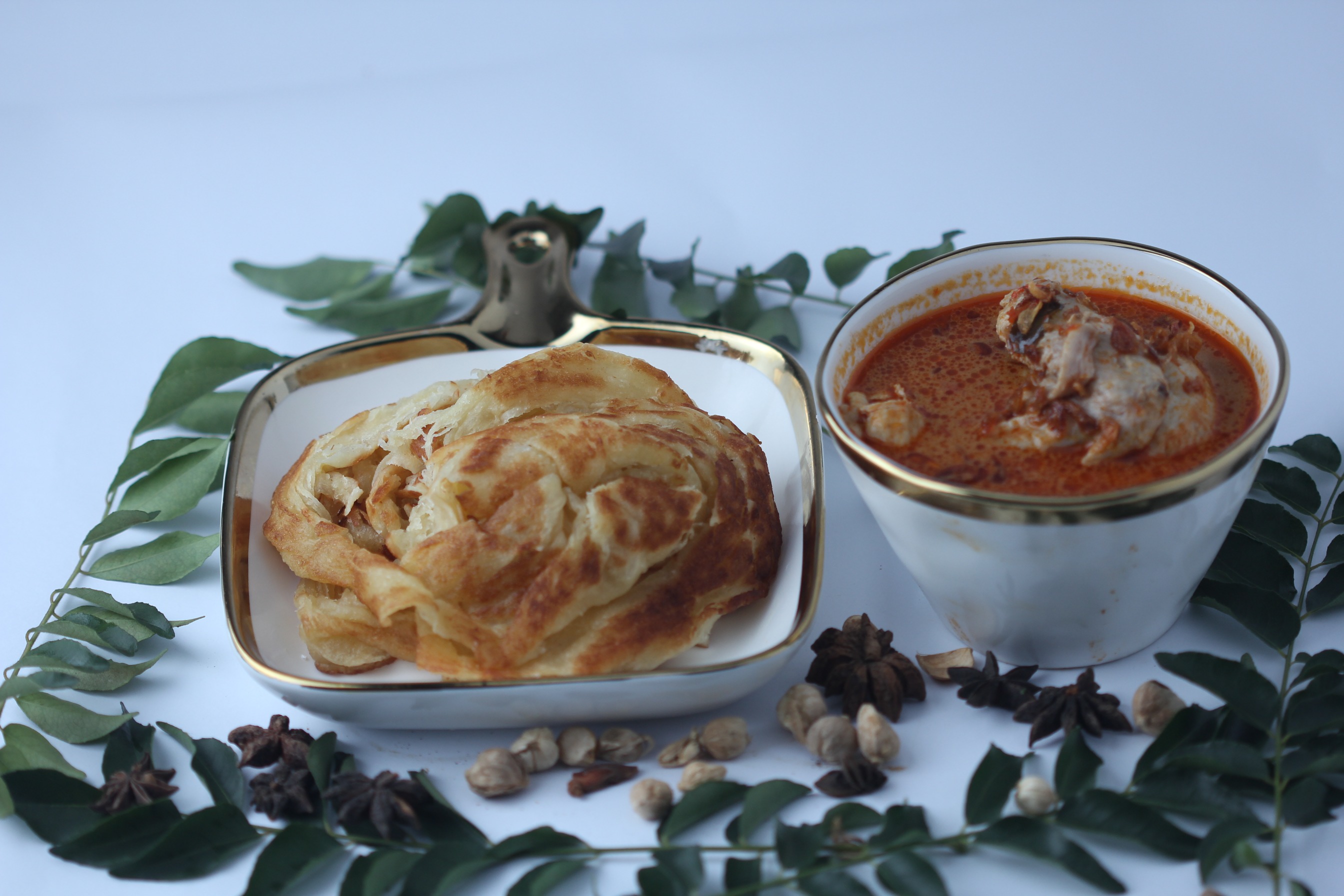 Roti Canai Kari Ayam