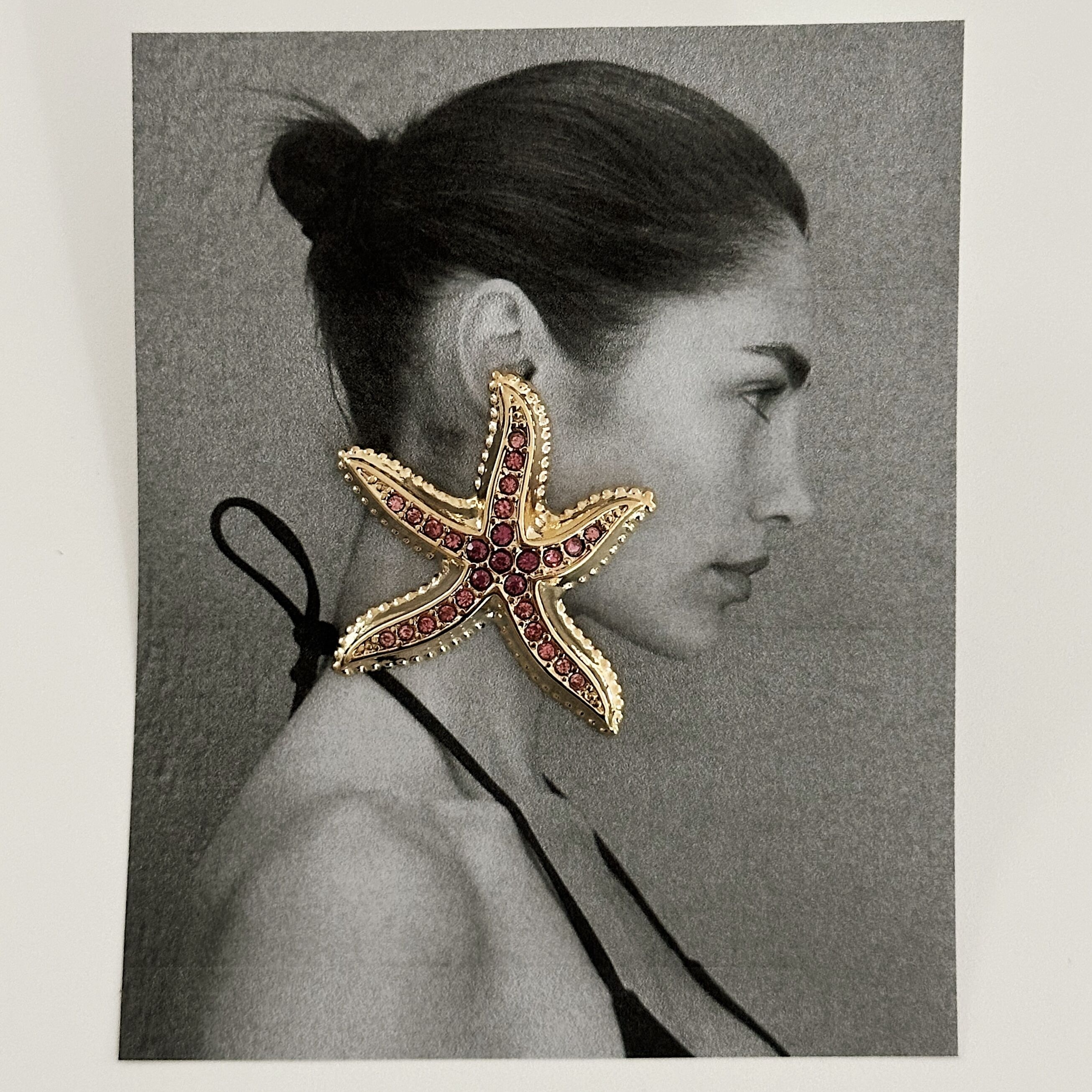 Louisë // Limited Edition Ibiza Starfish Statement Earrings - 18k Gold Plated Stainless Steel w/ Cubic Zirconia (Anti Karat)