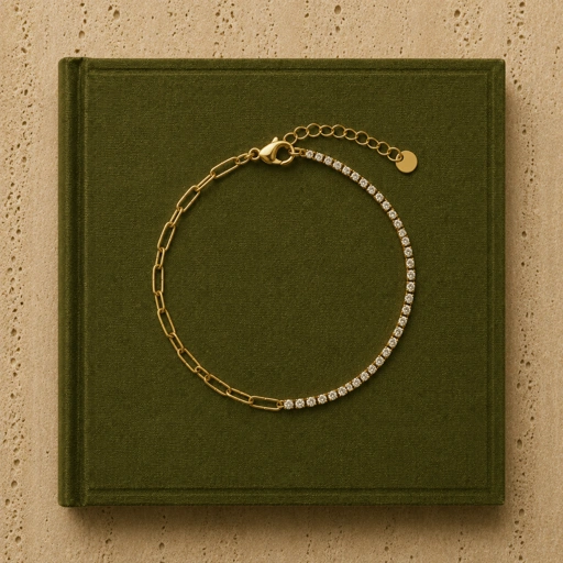 Louise // City Staple Dainty Tennis Bracelet - 18k Gold Plated Stainless Steel w/ Cubic Zirconia (Anti Karat)