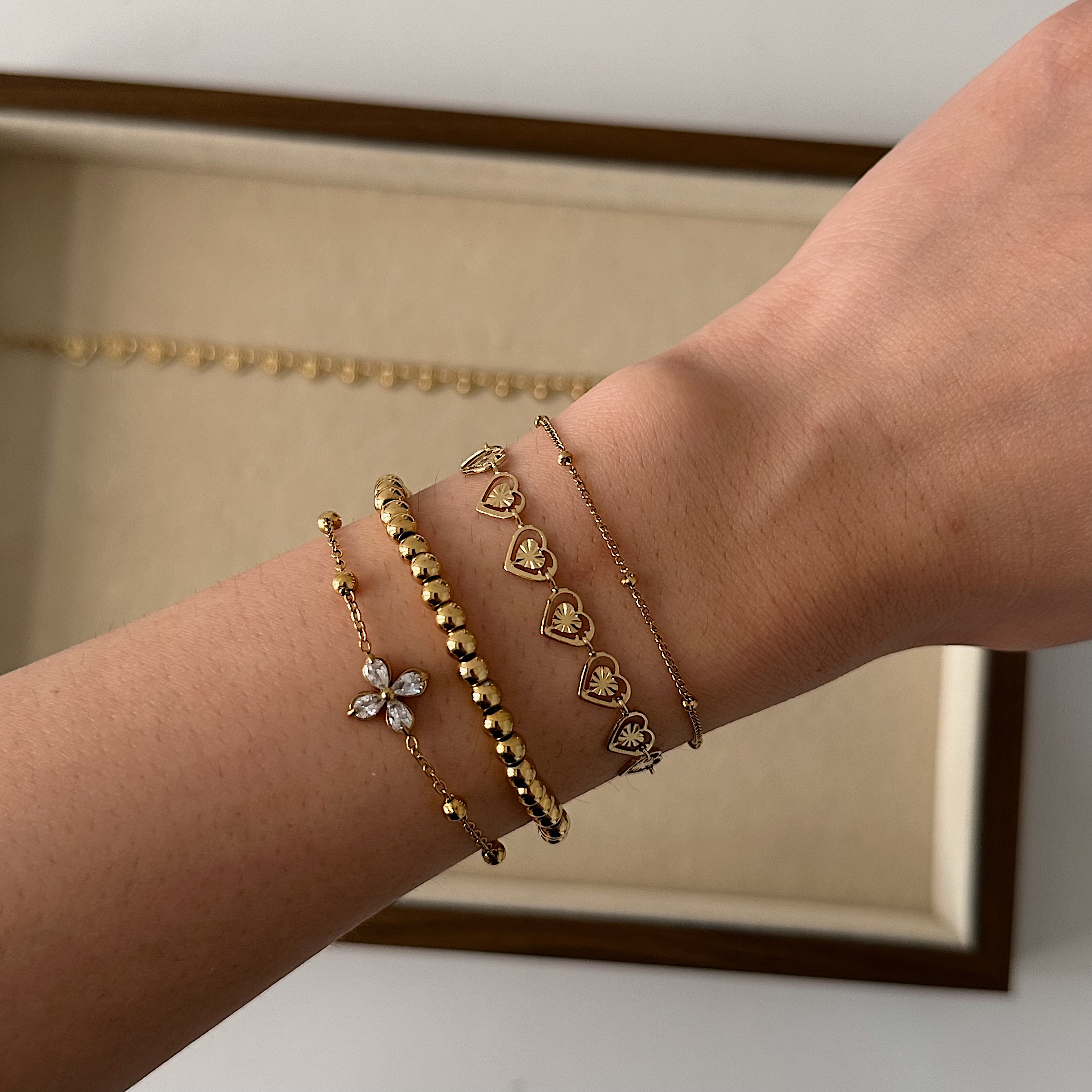 Louisë // Limited Edition Bracelets - 18k Gold Plated Stainless Steel (Anti Karat)