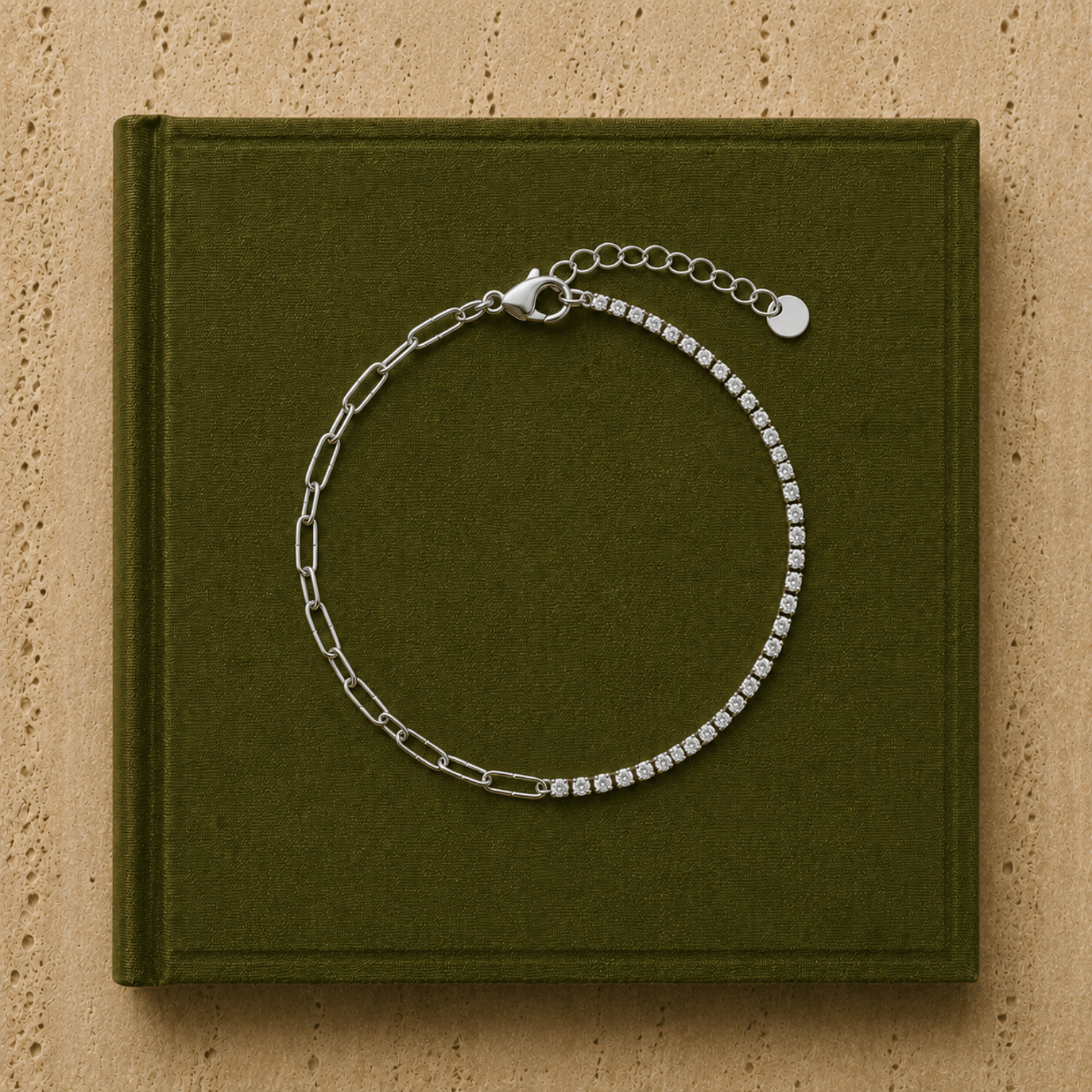 Louise // City Staple Dainty Tennis Bracelet - 18k Gold Plated Stainless Steel w/ Cubic Zirconia (Anti Karat)