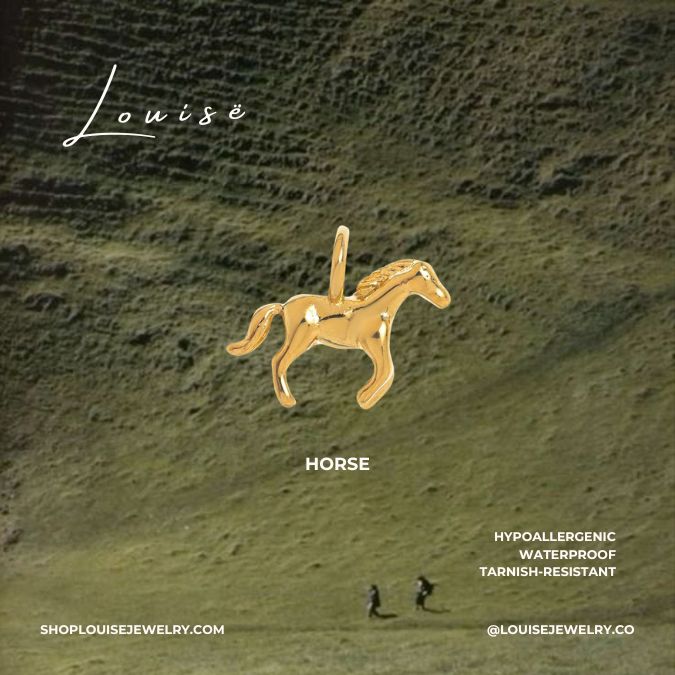 Louise // Animals Charms Collection - 18k Gold Plated Stainless Steel (Anti Karat)