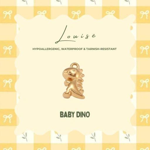 Image of Louise // Welcome Baby Charms Collection - 18k Gold Plated Stainless Steel (Anti Karat)