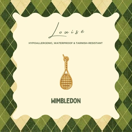 Image of Louise // Sports Charms Collection - 18k Gold Plated Stainless Steel (Anti Karat)