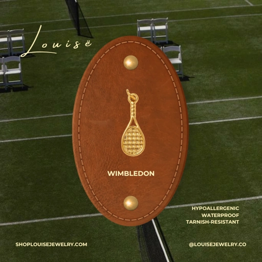 Image of Louise // Sports Charms Collection - 18k Gold Plated Stainless Steel (Anti Karat)