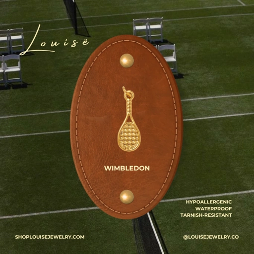 Image of Louise // Sports Charms Collection - 18k Gold Plated Stainless Steel (Anti Karat)