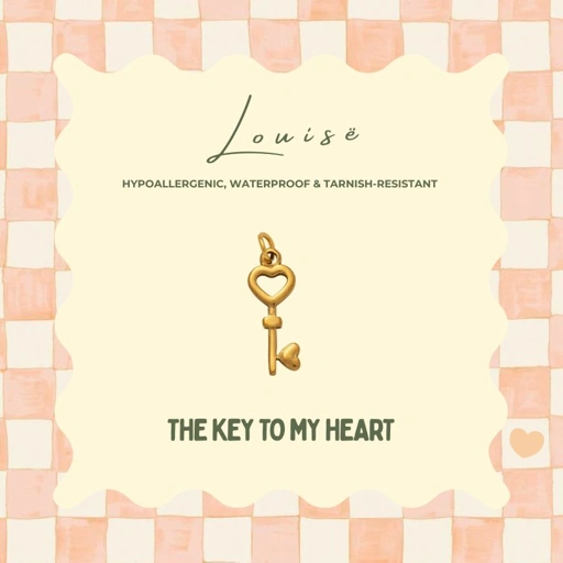 Image of Louise // The Art of Loving Charms Collection - 18k Gold Plated Stainless Steel w/ Cubic Zirconia (Anti Karat)