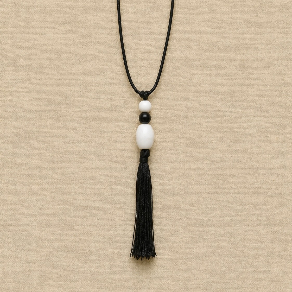 Louisë // Handcrafted Natural Stone Tassel Necklace