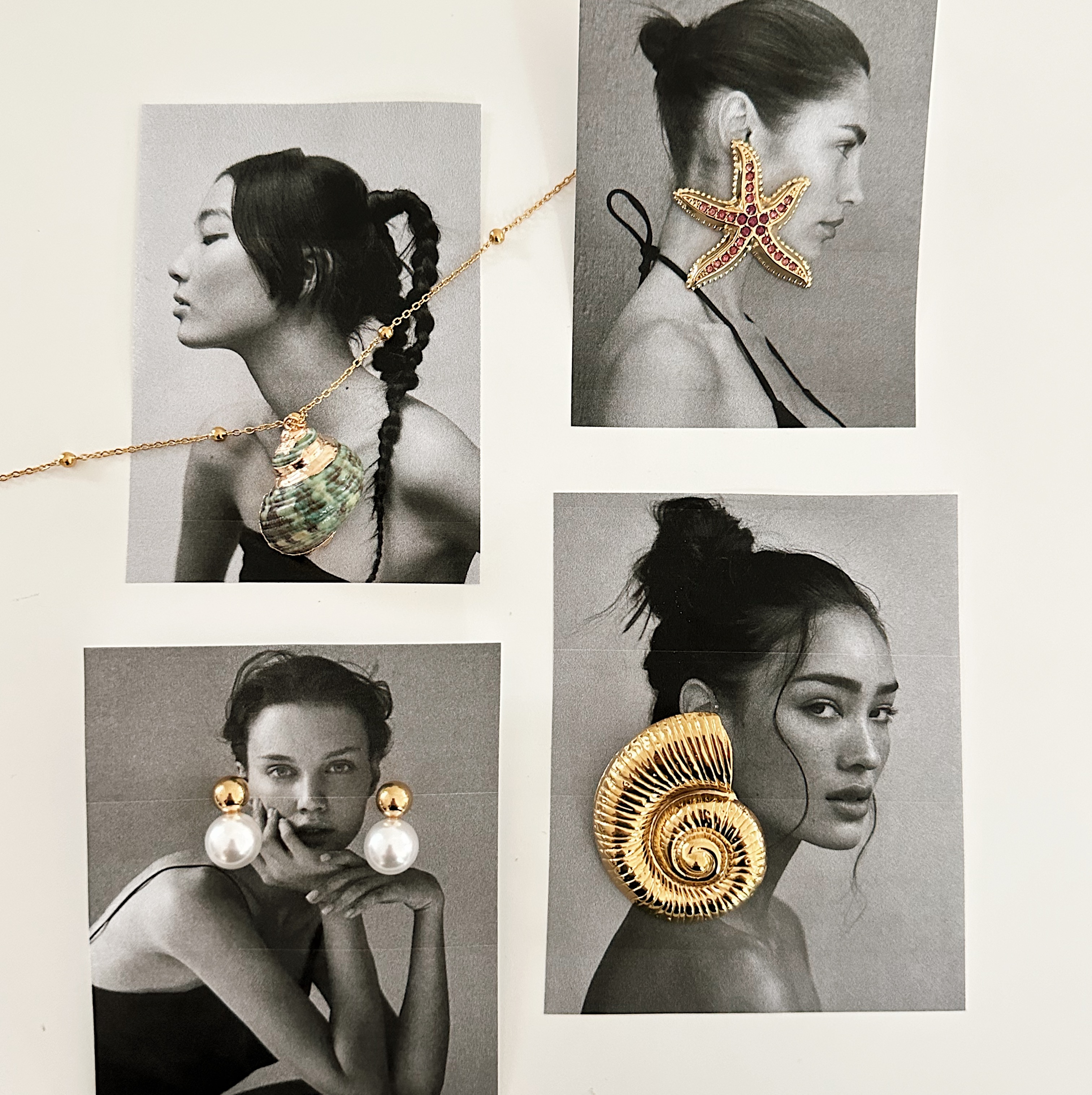 Louisë // Limited Edition Ibiza Starfish Statement Earrings - 18k Gold Plated Stainless Steel w/ Cubic Zirconia (Anti Karat)