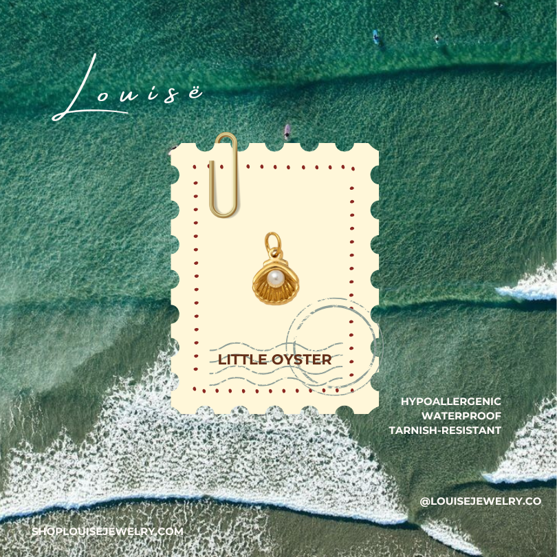 Louise // Beach Charms Collection - 18k Gold Plated Stainless Steel (Anti Karat)