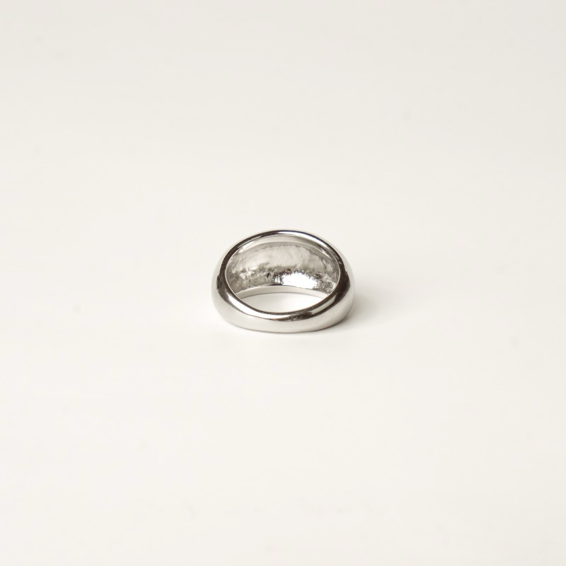 Louisë // Silver Dome Ring - Stainless Steel (Anti Karat)