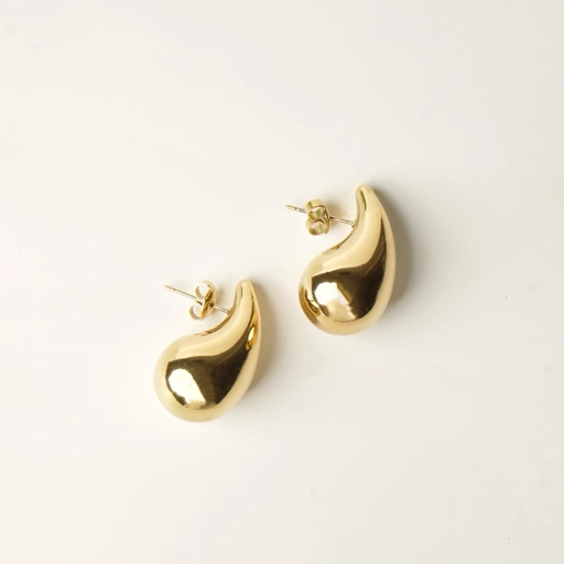 Image of Louisë // Teardrop Earrings - 18k Gold Plated Stainless Steel (Anti Karat)