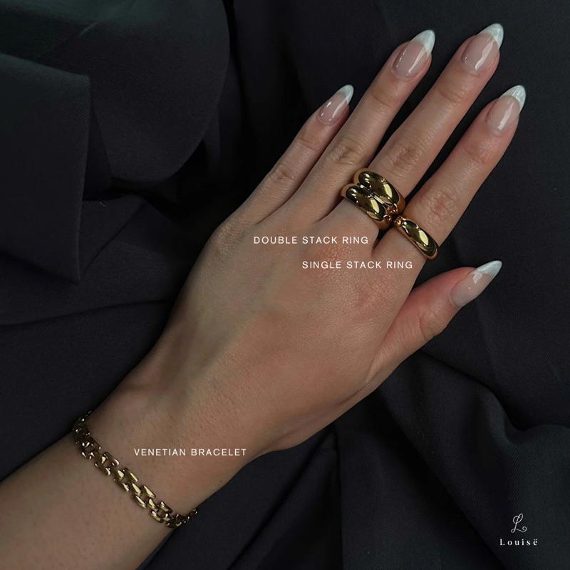 Louisë // Venetian Bracelet - 18k Gold Plated Stainless Steel (Anti Karat)