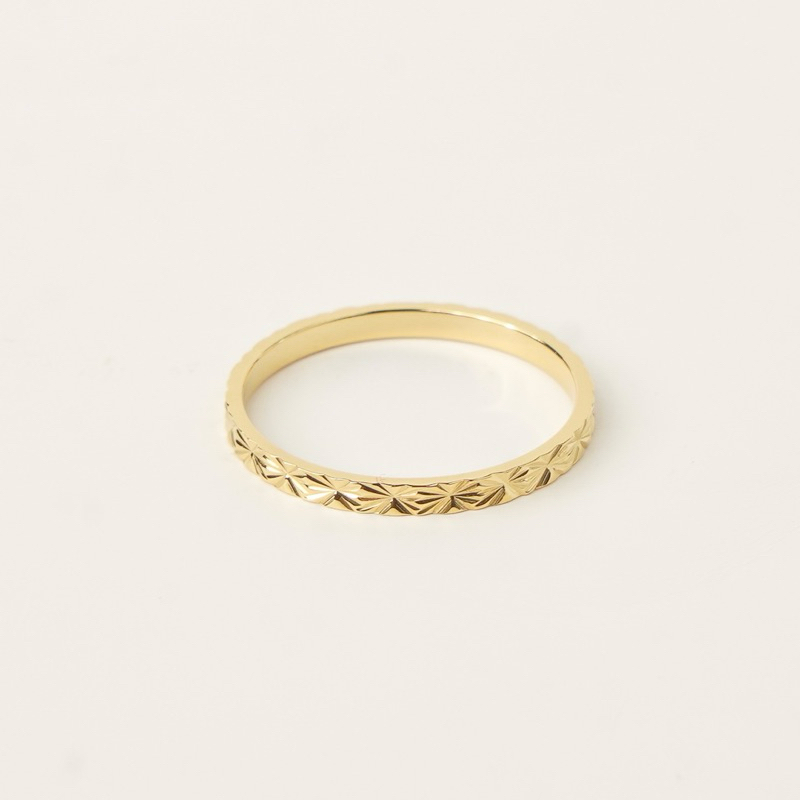 Louisë // Limited Edition Gold Celestial Ring - 18k Gold Plated Stainless Steel (Anti Karat)