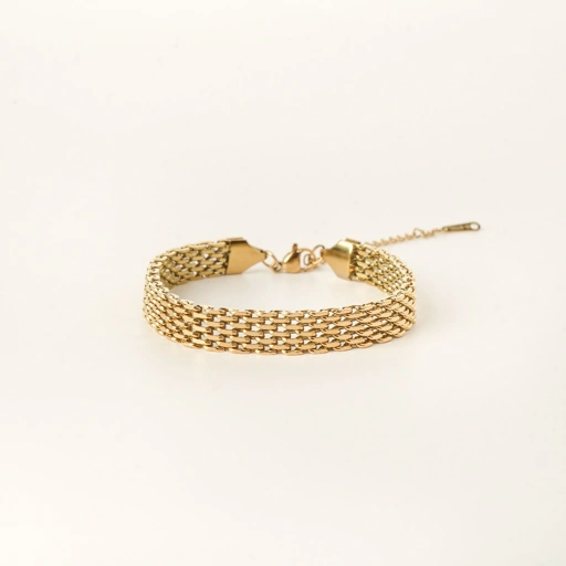 Image of Louisë // Gold Palma Bracelet - 18k Gold Plated Stainless Steel Bracelet (Anti Karat)