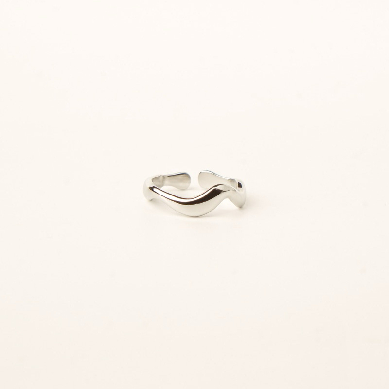 Louisë // Nami Adjustable Ring - Stainless Steel (Anti Karat)
