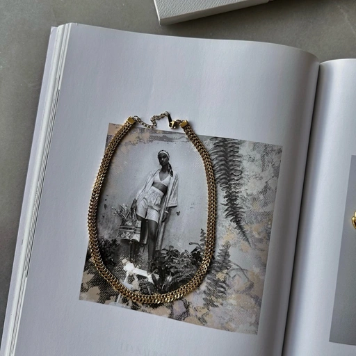 Image of Louisë // Gold Palma Statement Necklace - 18k Gold Plated Stainless Steel (Anti Karat)