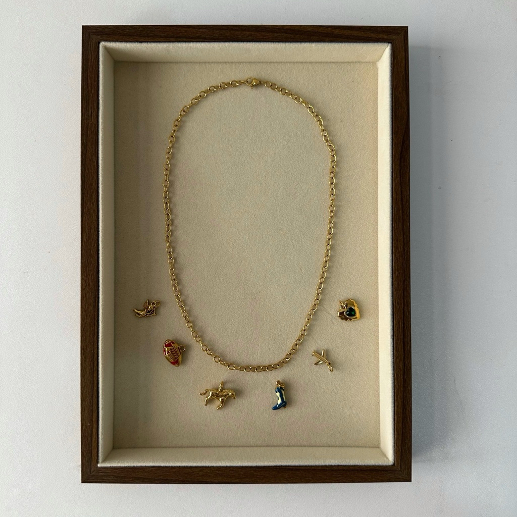 Louise // Charms Base Chain Necklace - 18k Gold Plated Stainless Steel (Anti Karat)