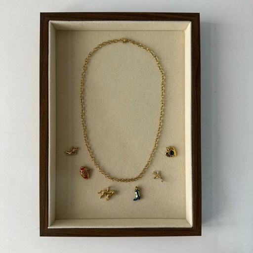 Louise // Charms Base Chain Necklace - 18k Gold Plated Stainless Steel (Anti Karat)