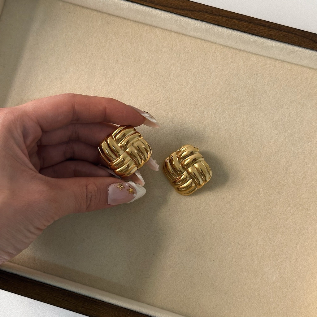 Louisë // Copley Square Statement Earrings - 18k Gold Plated Stainless Steel (Anti Karat)