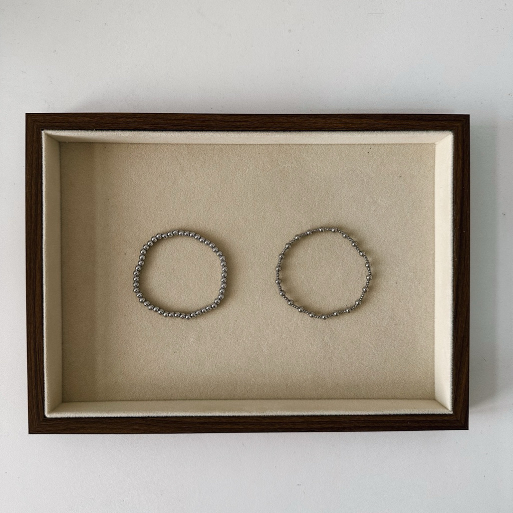 Louise // Back Bay Beads Bracelet - 18k Gold Plated Stainless Steel (Anti Karat)