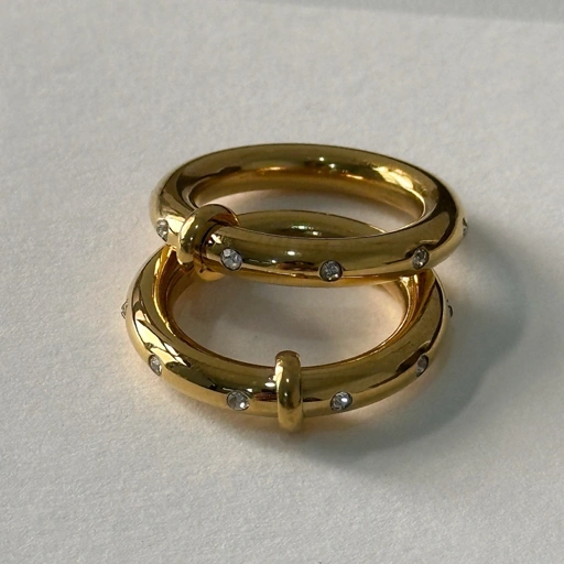 Image of Louisë // Boston Ring - 18k Gold Plated Stainless Steel (Anti Karat)
