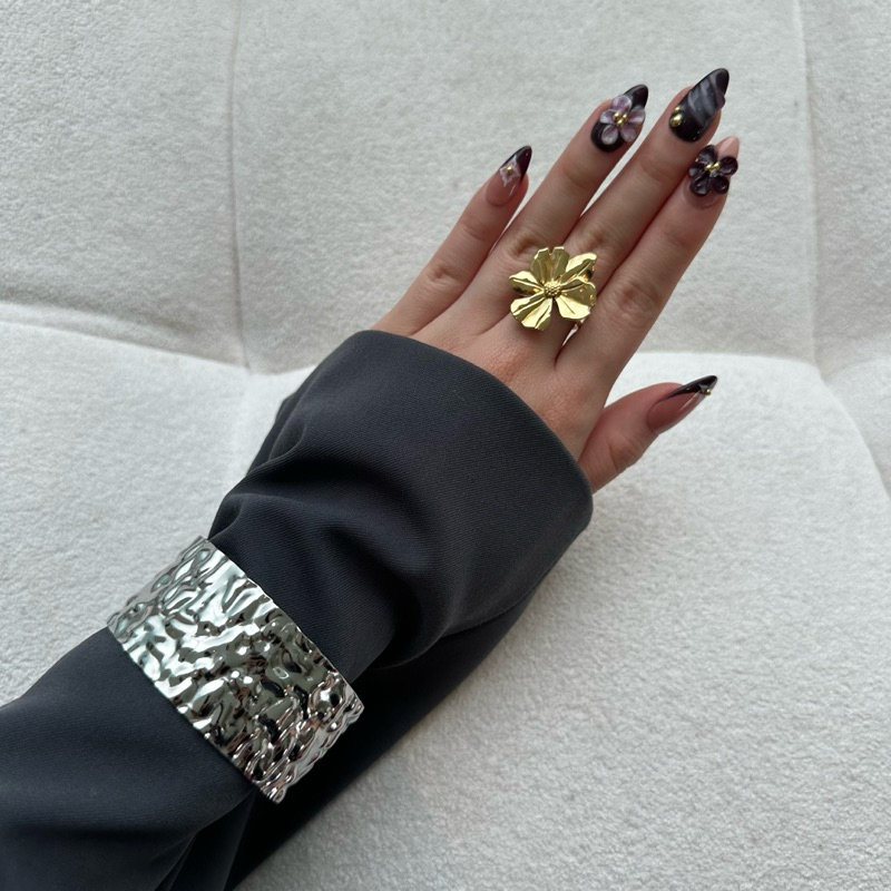 Louisë // Limited Edition Mrs Jackson Cuff - 18k Gold Plated Stainless Steel (Anti Karat)
