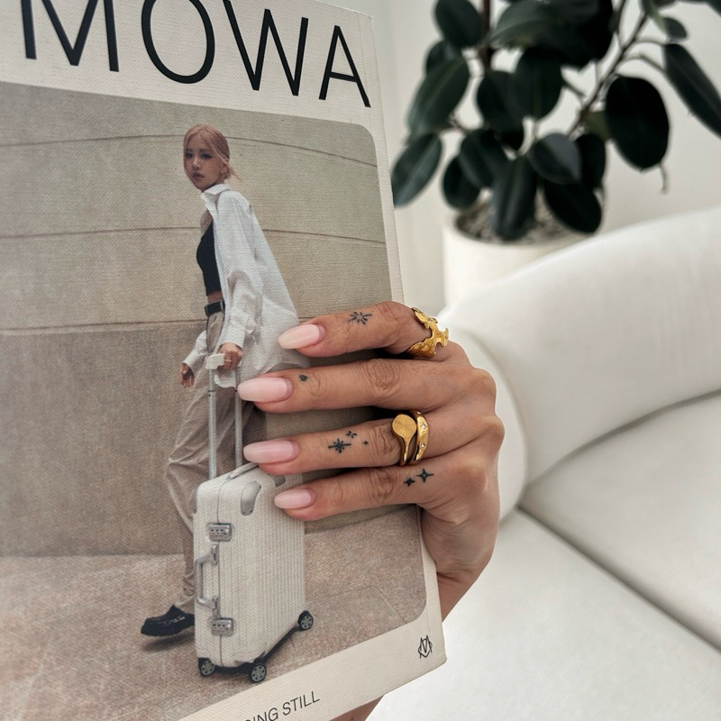 Louisë // Trinity Nova Ring - 18k Gold Plated Titanium Steel Cubic Zirconia (Anti Karat)