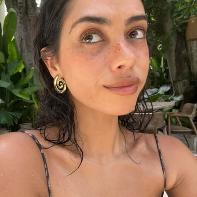 Louisë // Limited Edition - Gold Spiral Earrings - 18k Gold Plated Stainless Steel (Anti Karat)