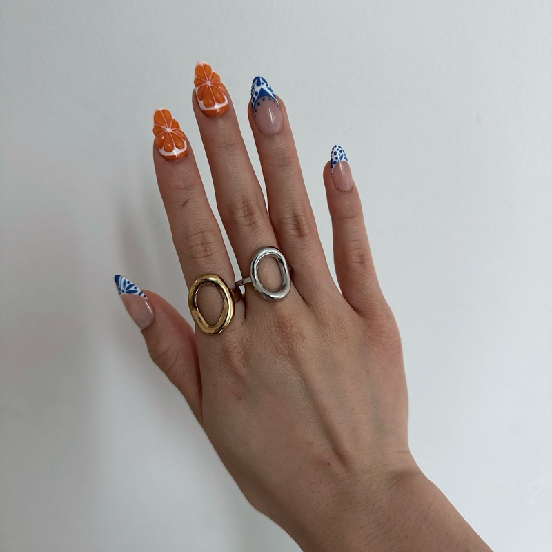 Louise // Orb Ring - 18k Gold Plated Stainless Steel (Anti Karat)