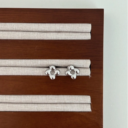 Image of Louisë // Silver Orbit Earrings - Stainless Steel (Anti Karat)