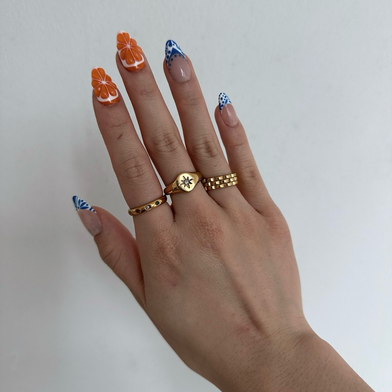 Louisë // Gold Tribeca Stone Ring - 18k Gold Plated Stainless Steel Cubic Zirconia (Anti Karat)
