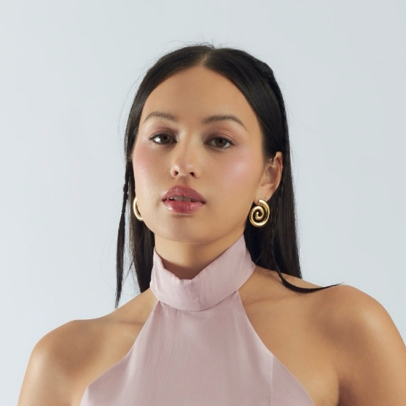 Louisë // Limited Edition - Gold Spiral Earrings - 18k Gold Plated Stainless Steel (Anti Karat)