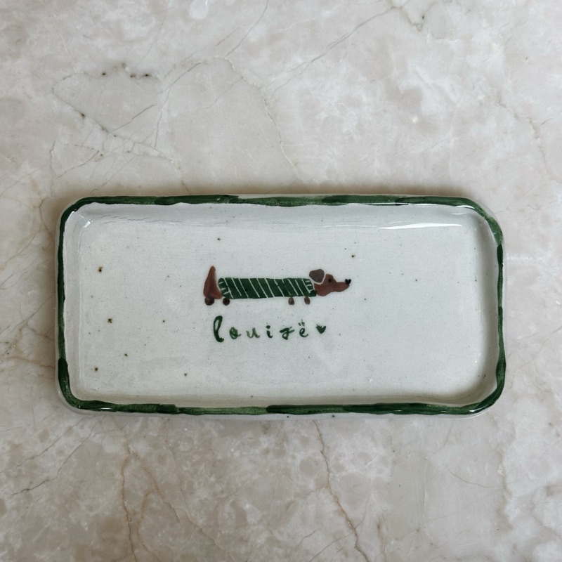 Louisë // Limited Edition Handmade Dachshund Trinket Dish Jewelry Tray