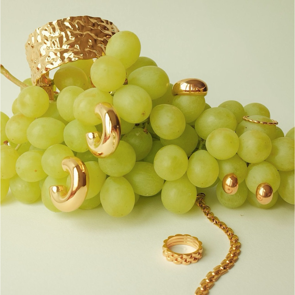 Louisë // Limited Edition Mrs Jackson Cuff - 18k Gold Plated Stainless Steel (Anti Karat)