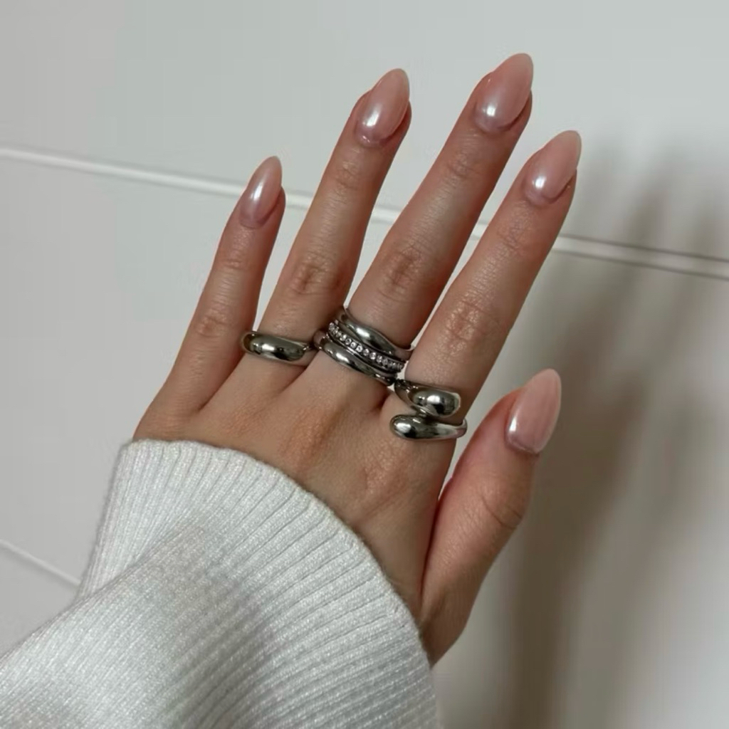 Louisë // Ambrazo Ring - 18k Gold Plated Stainless Steel (Anti Karat)