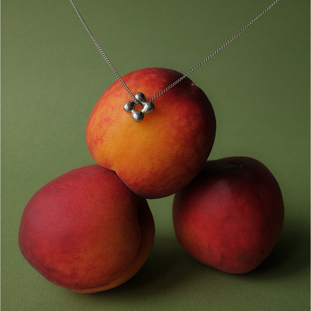 Louisë // Silver Orbit Pendant Necklace - Stainless Steel (Anti Karat)