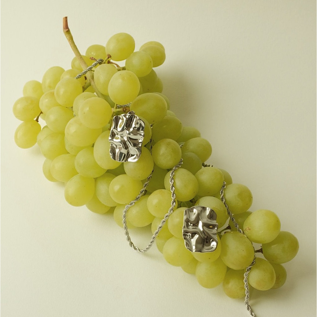 Louisë // Limited Edition Silver Foil Statement Earrings - Stainless Steel (Anti Karat)