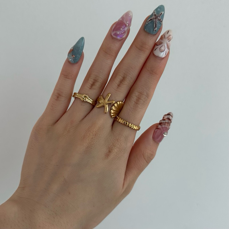 Louisë // Fifth Avenue Ring - 18k Gold Plated Stainless Steel (Anti Karat)