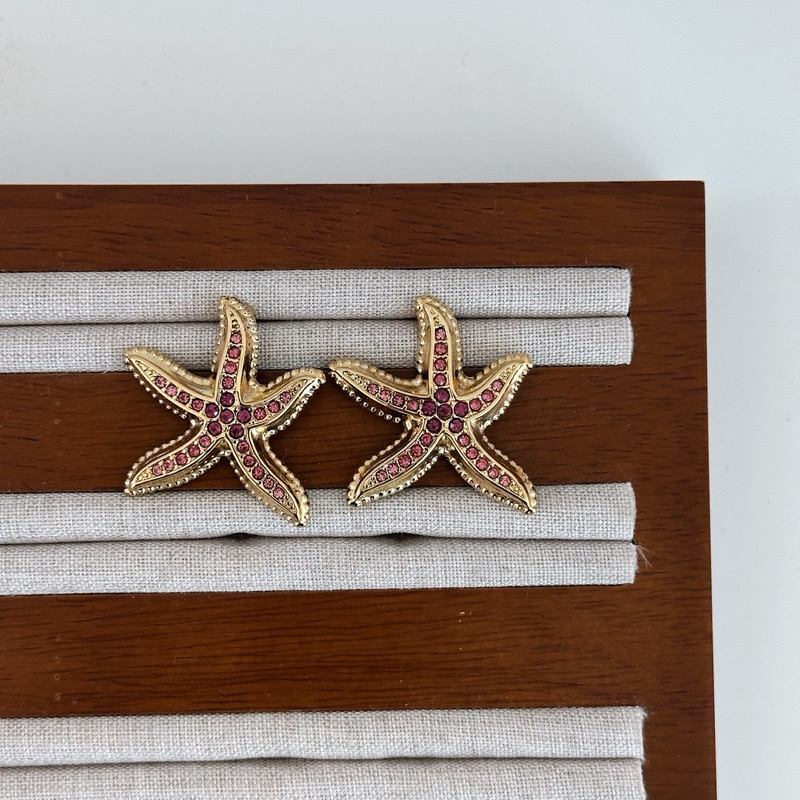 Louisë // Limited Edition Ibiza Starfish Statement Earrings - 18k Gold Plated Stainless Steel w/ Cubic Zirconia (Anti Karat)
