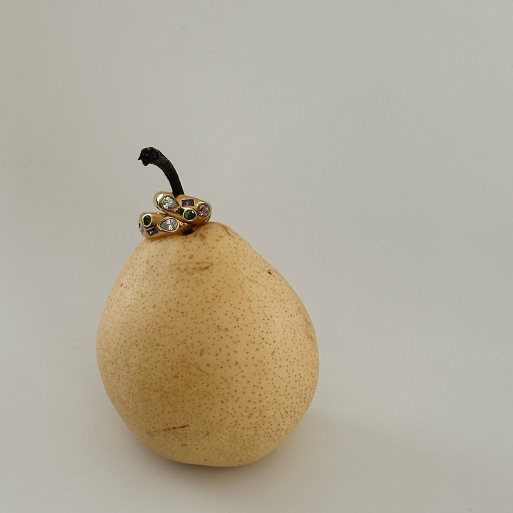 Louisë // Gold Beacon Hill Gems - 18k Gold Plated Stainless Steel w/ Cubic Zirconia (Anti Karat)