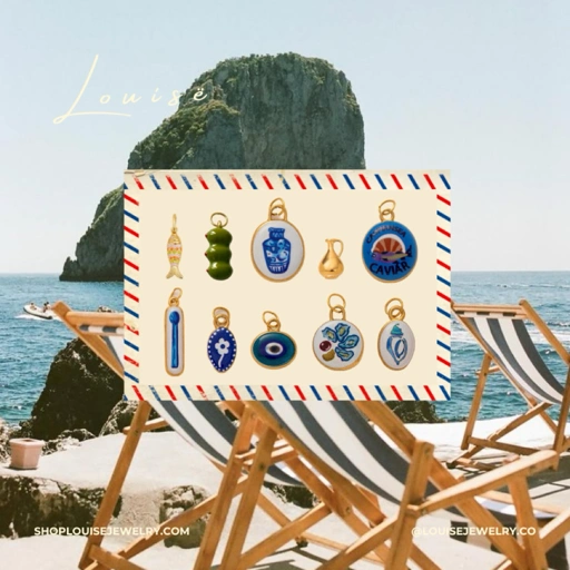 Image of Louisë // Summer in Ibiza Charms Collection - 18k Gold Plated Stainless Steel (Anti Karat)