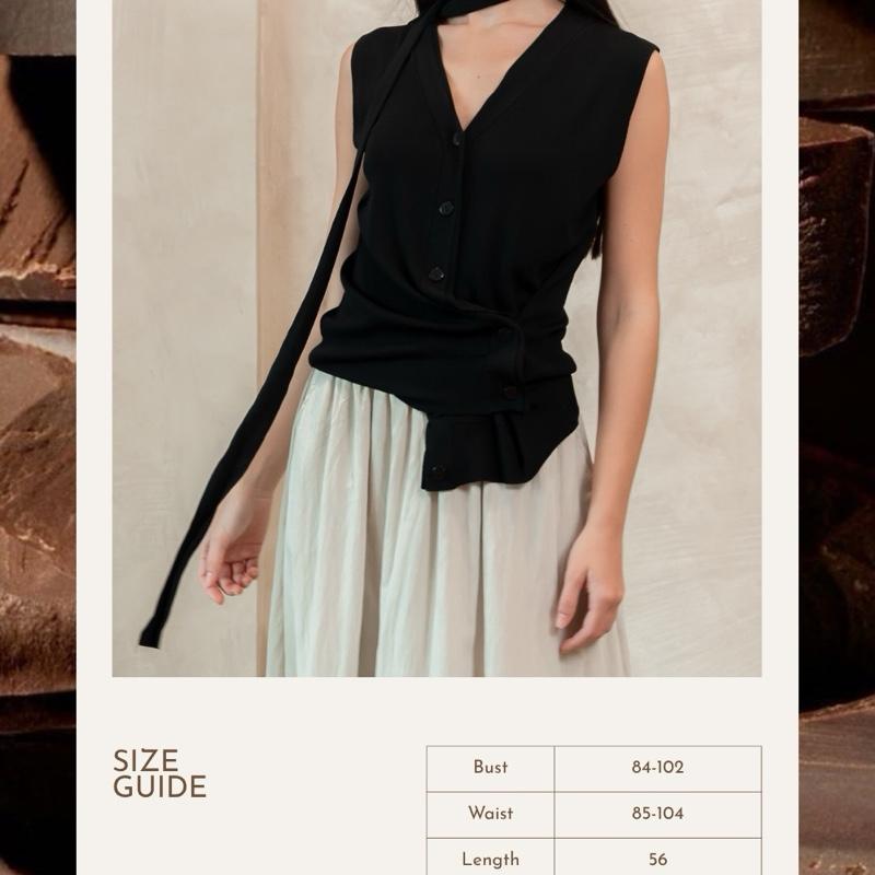 Cedar - Dune Knit Scarf Top
