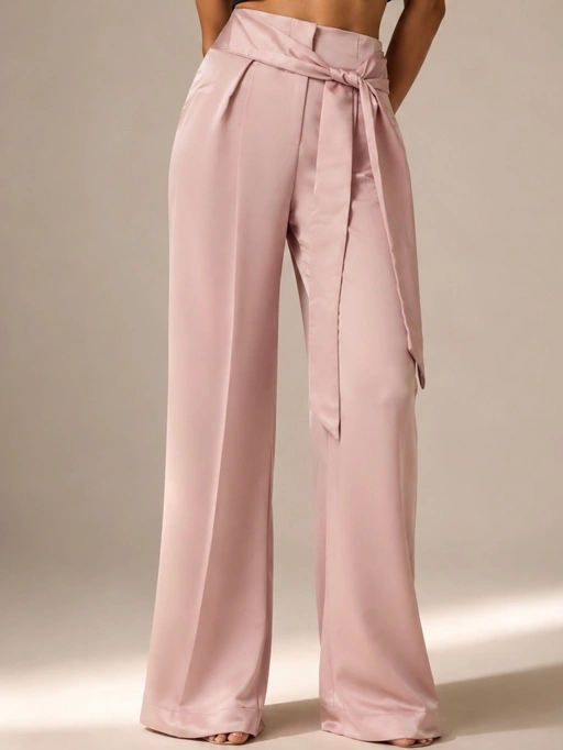 Image of Cedar - Louise Tied Satin Pants